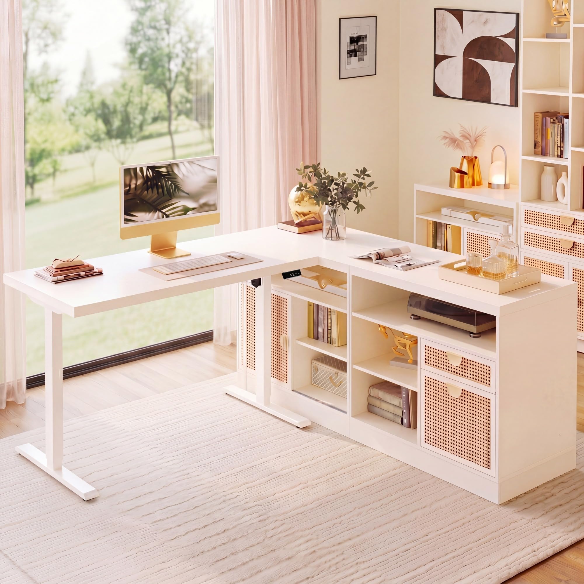 Amazon.com: ModernMate L Shaped Height Adjustable Electric